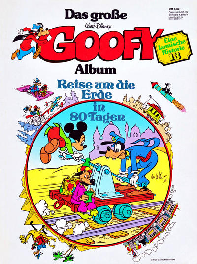 Cover for Das große Goofy Album (Egmont Ehapa, 1977 series) #13 - Reise um die Erde in 80 Tagen