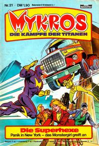 Cover Thumbnail for Mykros (Bastei Verlag, 1982 series) #21