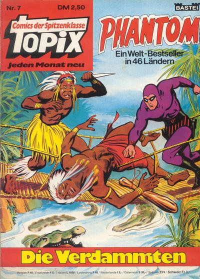 Cover for Topix (Bastei Verlag, 1976 series) #7 - Phantom - Die Verdammte
