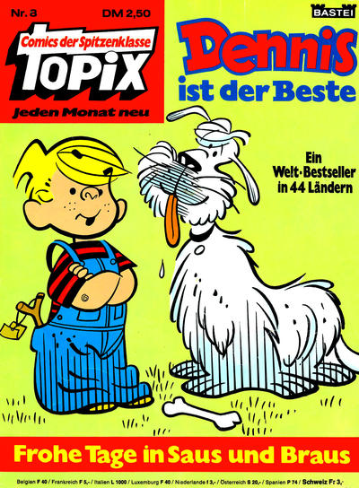 Cover for Topix (Bastei Verlag, 1976 series) #8 - Dennis - Frohe Tage in Saus und Braus