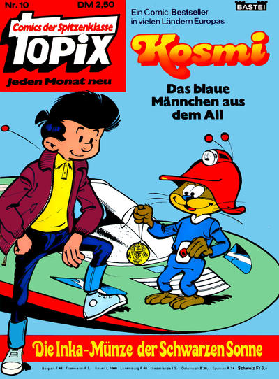 Cover for Topix (Bastei Verlag, 1976 series) #10 - Kosmi  - Die Inka-Münze der Schwarzen Sonne