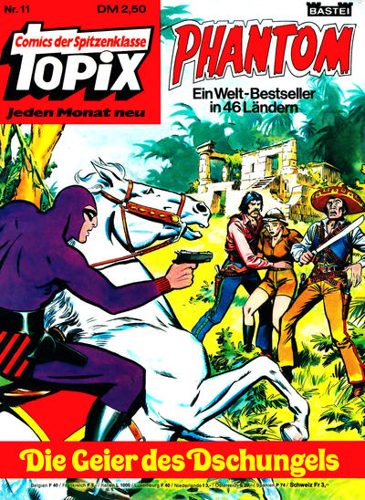 Cover for Topix (Bastei Verlag, 1976 series) #11 - Phantom - Die Geier des Dschungels