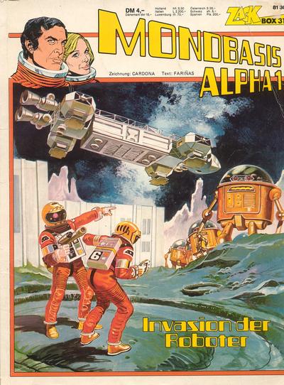 Cover for Zack Comic Box (Koralle, 1972 series) #31 - Mondbasis Alpha 1 - Invasion der Roboter