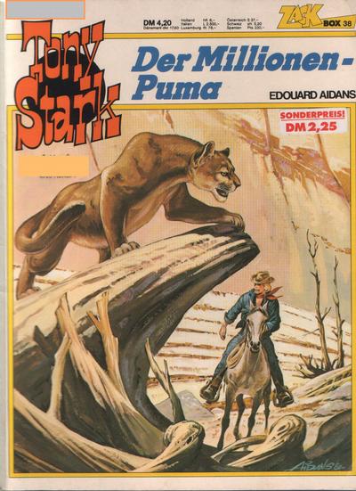 Cover for Zack Comic Box (Koralle, 1972 series) #38 - Tony Stark - Der Millionen-Puma