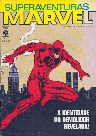 Cover for Superaventuras Marvel (Editora Abril, 1982 series) #62