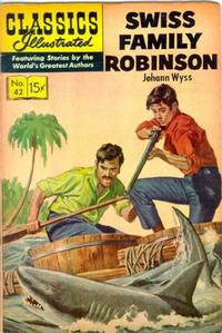 Cover Thumbnail for Classics Illustrated (Gilberton, 1947 series) #42 [HRN 152] - Swiss Family Robinson