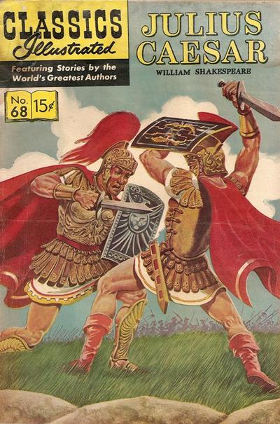 Cover for Classics Illustrated (Gilberton, 1947 series) #68 [HRN 165] - Julius Caesar