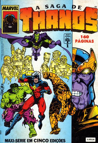 Cover for A Saga de Thanos (Editora Abril, 1992 series) #1