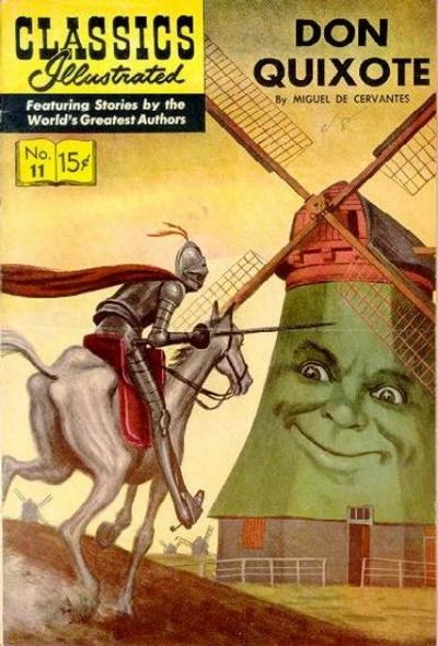 Cover for Classics Illustrated (Gilberton, 1947 series) #11 [HRN 156] - Don Quixote