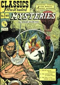 Cover Thumbnail for Classics Illustrated (Thorpe & Porter, 1951 series) #40 [HRN77-19] - Mysteries
