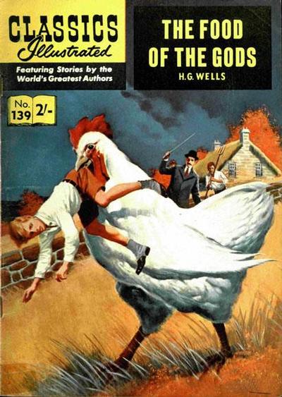 Cover for Classics Illustrated (Thorpe & Porter, 1951 series) #139[A] [HRN141] - The Food of the Gods