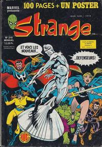 Cover Thumbnail for Strange (Editions Lug, 1970 series) #210