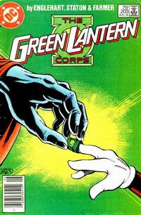 Cover for Green Lantern (DC, 1960 series) #203 [Newsstand]