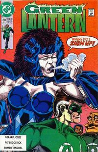 Cover for Green Lantern (DC, 1990 series) #20 [Direct]