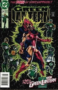 Cover for Green Lantern (DC, 1990 series) #24 [Newsstand]