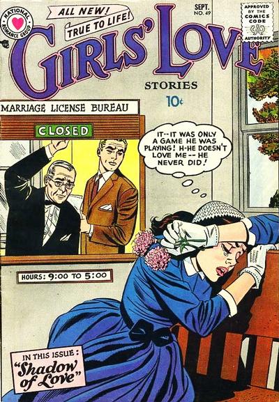 Cover for Girls' Love Stories (DC, 1949 series) #49