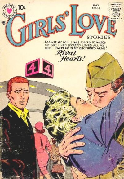Cover for Girls' Love Stories (DC, 1949 series) #54