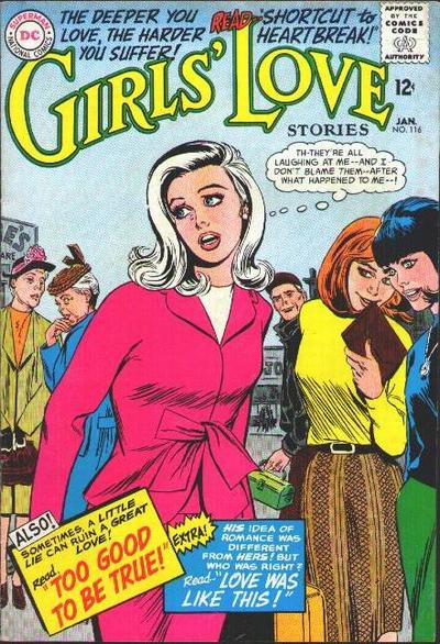 Cover for Girls' Love Stories (DC, 1949 series) #116