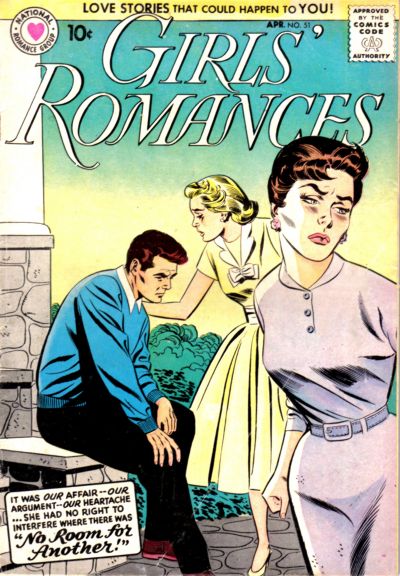 Cover for Girls' Romances (DC, 1950 series) #51