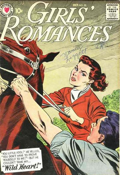 Cover for Girls' Romances (DC, 1950 series) #55