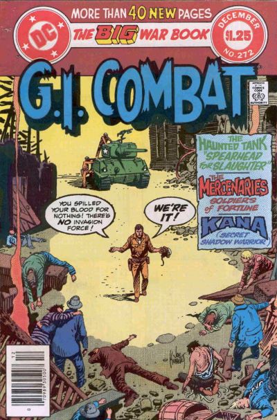 Cover for G.I. Combat (DC, 1957 series) #272 [Newsstand]