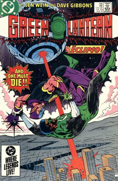 Cover for Green Lantern (DC, 1960 series) #186 [Direct]