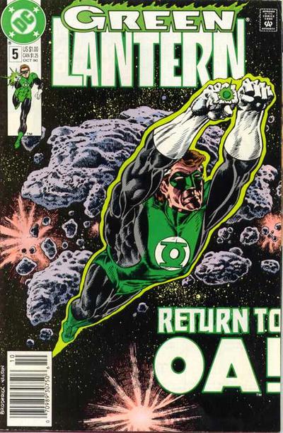 Cover for Green Lantern (DC, 1990 series) #5 [Newsstand]