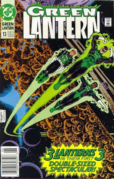 Cover for Green Lantern (DC, 1990 series) #13 [Newsstand]