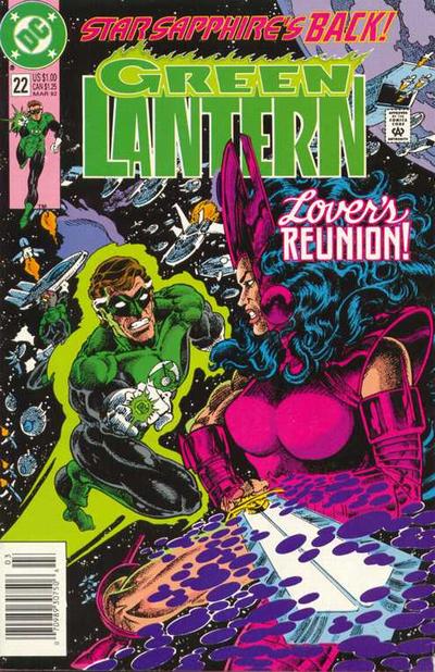 Cover for Green Lantern (DC, 1990 series) #22 [Newsstand]
