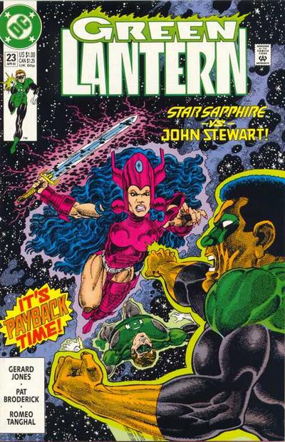 Cover for Green Lantern (DC, 1990 series) #23 [Direct]