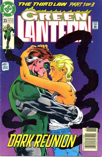 Cover for Green Lantern (DC, 1990 series) #33 [Newsstand]
