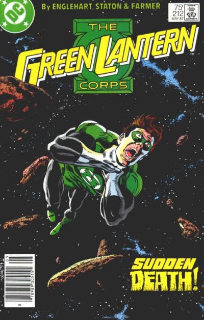 Cover for The Green Lantern Corps (DC, 1986 series) #212 [Newsstand]