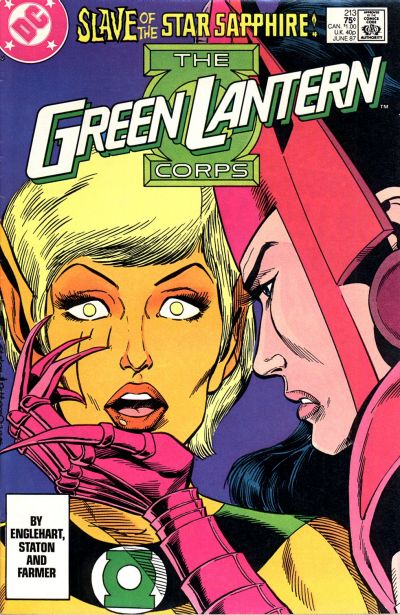 Cover for The Green Lantern Corps (DC, 1986 series) #213 [Direct]