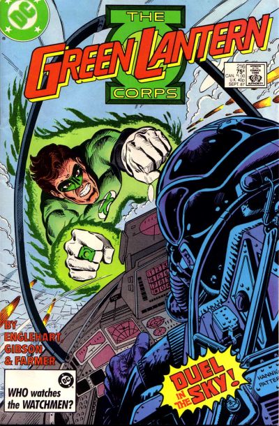 Cover for The Green Lantern Corps (DC, 1986 series) #216 [Direct]