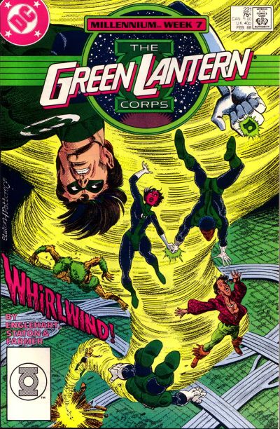 Cover for The Green Lantern Corps (DC, 1986 series) #221 [Direct]