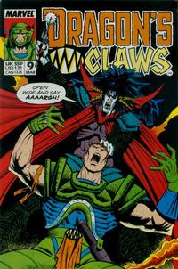 Cover Thumbnail for Dragon's Claws (Marvel, 1988 series) #9