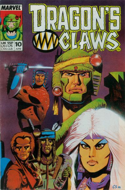 Cover for Dragon's Claws (Marvel, 1988 series) #10