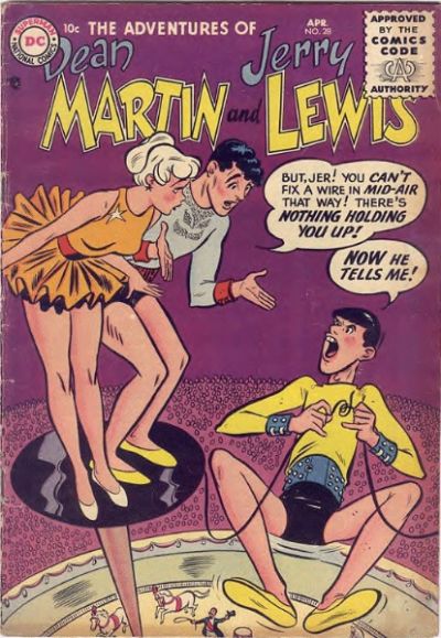 Cover for The Adventures of Dean Martin & Jerry Lewis (DC, 1952 series) #28