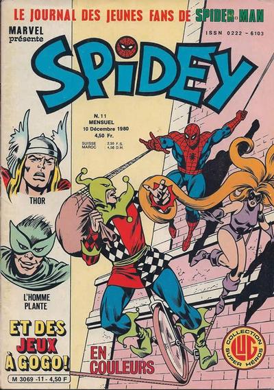 Cover for Spidey (Editions Lug, 1979 series) #11