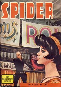 Cover Thumbnail for Spider (Serieforlaget / Se-Bladene / Stabenfeldt, 1968 series) #4/1970