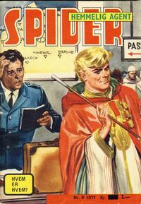 Cover Thumbnail for Spider (Serieforlaget / Se-Bladene / Stabenfeldt, 1968 series) #6/1971