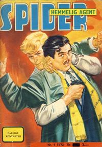 Cover Thumbnail for Spider (Serieforlaget / Se-Bladene / Stabenfeldt, 1968 series) #1/1972