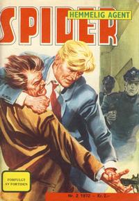Cover Thumbnail for Spider (Serieforlaget / Se-Bladene / Stabenfeldt, 1968 series) #2/1972