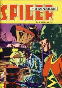 Cover for Spider (Serieforlaget / Se-Bladene / Stabenfeldt, 1968 series) #1/1974