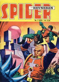 Cover for Spider (Serieforlaget / Se-Bladene / Stabenfeldt, 1968 series) #7/1974
