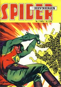 Cover for Spider (Serieforlaget / Se-Bladene / Stabenfeldt, 1968 series) #7/1975