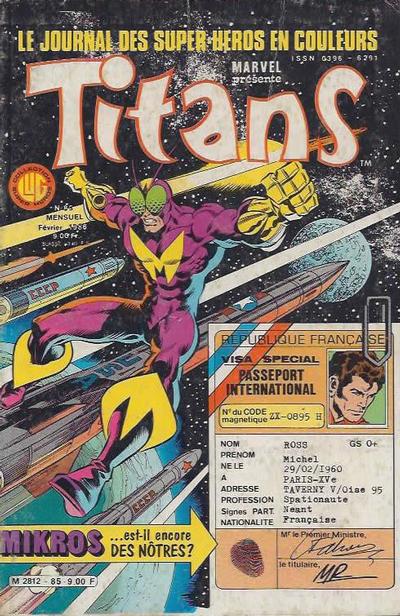Cover for Titans (Editions Lug, 1976 series) #85