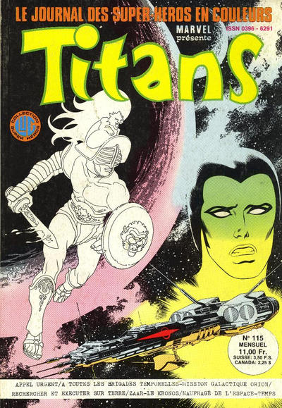 Cover for Titans (Editions Lug, 1976 series) #115
