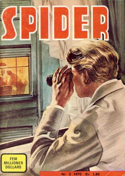 Cover for Spider (Serieforlaget / Se-Bladene / Stabenfeldt, 1968 series) #3/1970