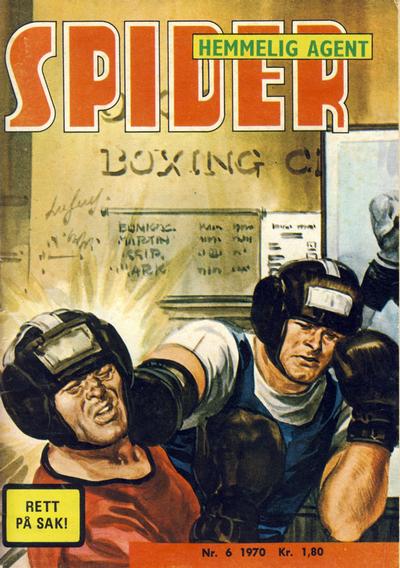 Cover for Spider (Serieforlaget / Se-Bladene / Stabenfeldt, 1968 series) #6/1970
